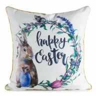 Pozostałe akcesoria świąteczne - Eurofirany B.b. Choczyńscy Sp.J. Poszewka świąteczna WIOSNA52 45x45 zając - miniaturka - grafika 1