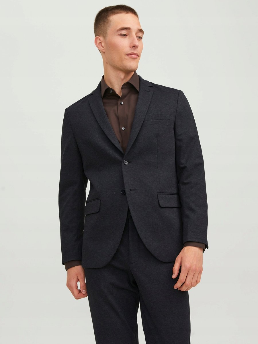 JACK & JONES GRANATOWA MARYNARKA SLIM Z KIESZENIAMI 56 7BA