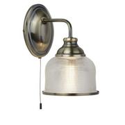 Lampy ścienne - Searchlight Lampa ścienna ze szkła holofanowego Bistro II - miniaturka - grafika 1