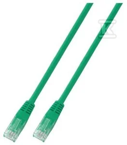 Patchcord RJ45 U/UTP kat. 5e PVC CCA zielony 5m - Kable miedziane - miniaturka - grafika 1