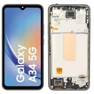Części serwisowe do telefonów - Wyświetlacz Ekran Dotykowy do Samsung Galaxy A34 5G A346 A346B Incell Ramka - miniaturka - grafika 1