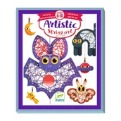 Prace ręczne dla dzieci - Zestaw atrystyczny STRING ART - NOC DJ09437 - miniaturka - grafika 1