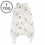 Śpiworki dla dzieci - OCIEPLANY ŚPIWOREK Z NOGAWKAMI 56-68 XS 1 TOG BAWEŁNA 100% PRODUKT POLSKI - miniaturka - grafika 1