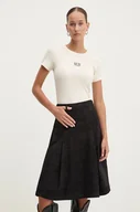 Koszulki sportowe damskie - Guess Jeans t-shirt damski kolor beżowy W4BI58 KA0H1 - miniaturka - grafika 1