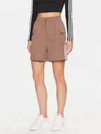 Spodenki damskie - adidas Szorty sportowe adicolor JC8132 Beżowy Loose Fit - miniaturka - grafika 1