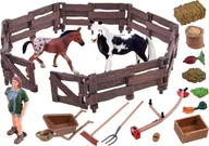 Figurki dla dzieci - Figurka Jokomisiada Zestaw zwierząt - Konie, zagroda, farma ZA2991 C - miniaturka - grafika 1
