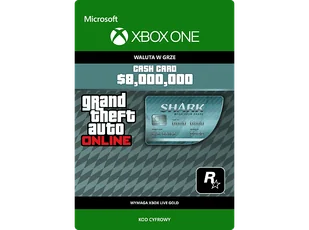 Kod aktywacyjny MICROSOFT Waluta w grze nd Theft Auto Online Megalodon Cash Card $8,000,000 - Kody i doładowania cyfrowe - miniaturka - grafika 1
