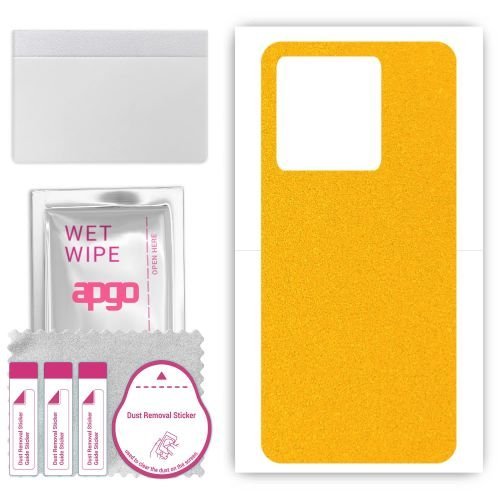 folia naklejka skórka strukturalna na TYŁ do Vivo iQOO Z9 5G - Żółty Pastel Matowy - apgo SKINS