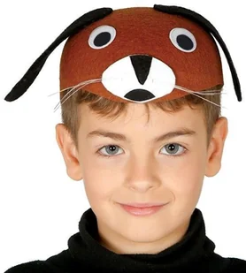 Czapka pieska, brązowa - Dodatki do strojów karnawałowych - miniaturka - grafika 1