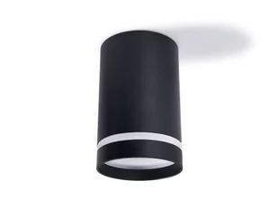 Oprawa halogenowa natynkowa stała z aluminium LED - Czarna - Oprawy, klosze i abażury - miniaturka - grafika 1