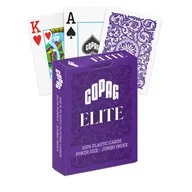Gry karciane - 1546 Elite Poker, karty do gry Jumbo index, fioletowe Copag - gra - miniaturka - grafika 1
