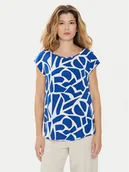 Bluzki damskie - ONLY Bluzka Nova 15222174 Niebieski Regular Fit - miniaturka - grafika 1