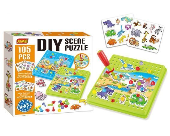 Dla Dzieci Puzzle Konstrukcyjne Śrubokręt Z Akcesoriami