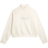Bluzy damskie - Bluza damska 4F F0718 kremowa 4FAW23TSWSF0718 12S L - miniaturka - grafika 1