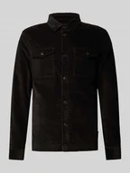 Koszule męskie - Koszula sztruksowa o kroju regular fit z mieszanki bawełny - miniaturka - grafika 1