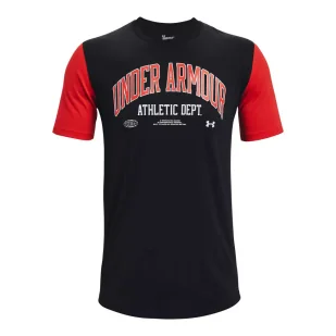 Koszulka męska Under Armour  ATHLETIC DEPTARTMENT COLORBLOCK SS - Koszulki sportowe męskie - miniaturka - grafika 5