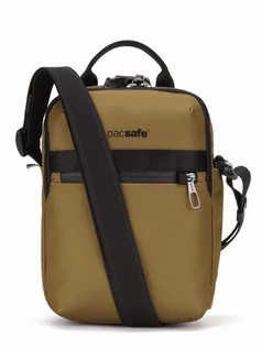 Torby podróżne - Torba miejska dla mężczyzn Pacsafe MetroSafe X Vertical Crossbody Tan - grafika 1