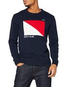 Bluzy męskie - Kappa ANTOINE bluza męska niebieski/biały/czerwony - miniaturka - grafika 1