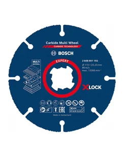Bosch EXPERT X-LOCK Carbide MultiWheel cutting disc, O 115mm for small angle grinders - Tarcze do pił - miniaturka - grafika 1