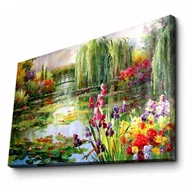 Obrazy i zdjęcia na płótnie - Obraz na płótnie Impressionist Garden, 70x45 cm - miniaturka - grafika 1