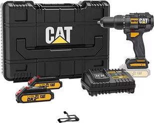 Caterpillar Wiertarko-wkrętarka udarowa CAT DX12 2xAku 2Ah - Wiertarko-wkrętarki akumulatorowe - miniaturka - grafika 1