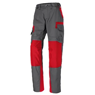 KÜBLER Workwear KÜBLER INNOVATIQ damskie spodnie robocze piaskowo-brązowe/czarne, antracyt/średni czerwony, 40 - Spodnie damskie - miniaturka - grafika 1