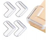 Zabezpieczenia dla dzieci - ZABEZPIECZENIA OS��ONA NA ROGI KANTY NARO��NIKI MEBLI STO��U SILIKONOWE 4 SZT. - miniaturka - grafika 1