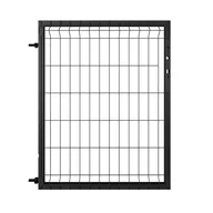 Ogrodzenia - Naterial Furtka Modus 100x120 cm lewa czarna - miniaturka - grafika 1