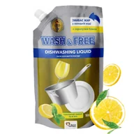 Płyny do naczyń - Wash Free Dishwasching Liquid 500g (płyn do mycia naczyń cytryna i mięta zapas) - miniaturka - grafika 1