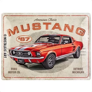 23298 Plakat 30x40 Ford Mustang GT Red - Akcesoria motoryzacyjne - miniaturka - grafika 1