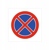 Akcesoria BHP - Znak drogowy Zakaz zatrzymywania się, grube PCV3, format 60x60cm - miniaturka - grafika 1