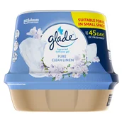 Odświeżacze powietrza - Żelowy odświeżacz powietrza Glade Pure Clean Linen - miniaturka - grafika 1