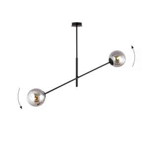 Emibig LINEAR 2 BLACK/GRAFIT 1167/2 lampa sufitowa żyrandol nowoczesny klosze 1167/2 - Lampy sufitowe - miniaturka - grafika 3