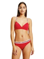 Majtki damskie - Tommy Hilfiger Majtki Damskie Bikini Red Uw0Uw02455 Xlg S - miniaturka - grafika 1