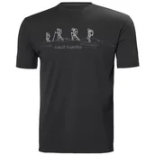 Koszulki męskie - Helly Hansen Męska koszulka z grafiką z recyklingu Skog - hebanowy, S - miniaturka - grafika 1