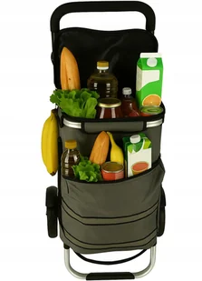 Wózek torba na zakupy na kółkach ze stelażem 100cm szary - Torby i wózki na zakupy Wózek torba na zakupy na kółkach ze stelażem 100cm szary - Torby i wózki na zakupy - miniaturka - grafika 1