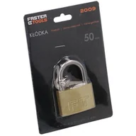 Kłódki - FASTER TOOLS Kłódka mosiężna 50 mm - miniaturka - grafika 1