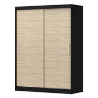 Szafy - Szafa VISTA 04 150| Czarny, Dąb sonoma - miniaturka - grafika 1