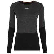 Koszulki sportowe damskie - Damska koszulka Icebreaker Women Merino 200 Oasis+ LS Crewe Rozmiar: S / Kolor: czarny - miniaturka - grafika 1