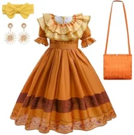 Stroje karnawałowe - Strój Kostium Sukienka Pepa Madrigal Nasze Magiczne Encanto 128/134 Zestaw - miniaturka - grafika 1