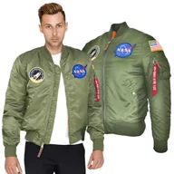 Odzież taktyczna i umundurowanie - Kurtka Alpha Industries MA-1 VF NASA 166107 01 - Zielona - miniaturka - grafika 1