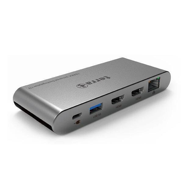 Stacja/replikator Wortmann AG TERRA MOBILE Dockingstation 770 USB-C Dual Display Dockingstation z podwójnym wyświetlaczem do użytku w podróży!