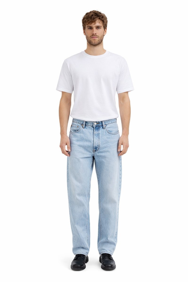 LEVI'S JEANSY MĘSKIE PROSTE JASNONIEBIESKIE Z LENEM 32/32 I4A