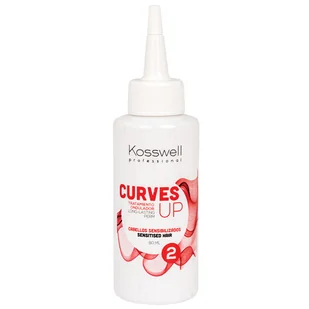Kosswell Curves UP 2, płyn do trwałej ondulacji do włosów wrażliwych, 80ml - Kosmetyki do stylizacji włosów - miniaturka - grafika 1
