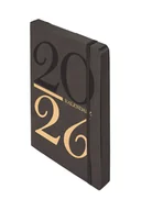 Kalendarze - Kalendarz 2026 Kraft A5 DNS czarny - miniaturka - grafika 1