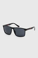 Okulary przeciwsłoneczne - Guess okulary przeciwsłoneczne męskie kolor czarny GF0255 01A - miniaturka - grafika 1