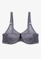 Biustonosze - Granatowy Biustonosz na Regulowanych Ramiączkach na Haftki Nosofia - miniaturka - grafika 1