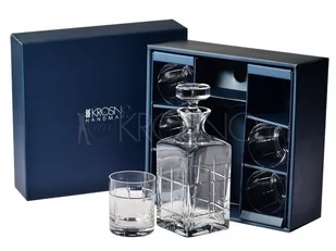 Komplet szklanek i karafka do whisky KROSNO Noble, 7 elementów - Karafki - miniaturka - grafika 1