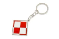 Akcesoria motoryzacyjne - Breloczek Polska Szachownica Lotnicza Biało Czerwony - miniaturka - grafika 1