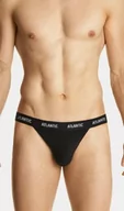 Majtki męskie - Slipy męskie Atlantic MP-1571 Jockstrap czarne - miniaturka - grafika 1
